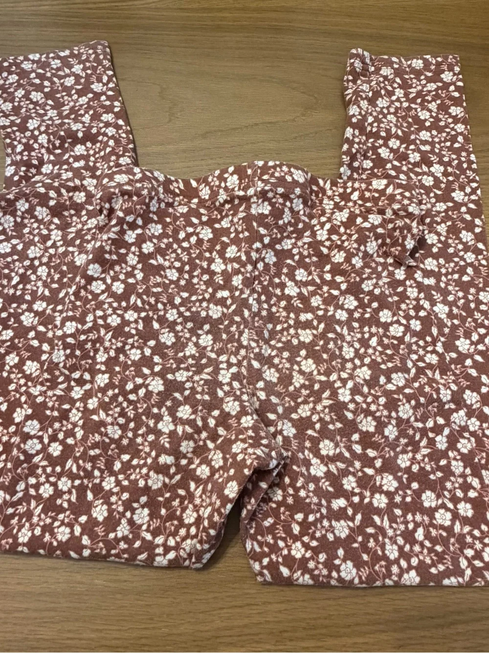 3 for $8 Girls' Rust Floral Leggings